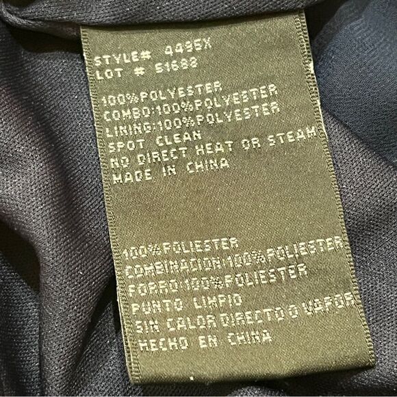 XSCAPE‎ Blue Sheer Cap Sleeve Floral Dress Gown 10 Tiered Ruffles Wedding Prom - Picture 12 of 16